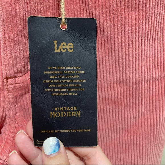 Lee High Rise Flare Corduroy Jeans Canyon Rose Size 27 New with Tags - Picture 12 of 12